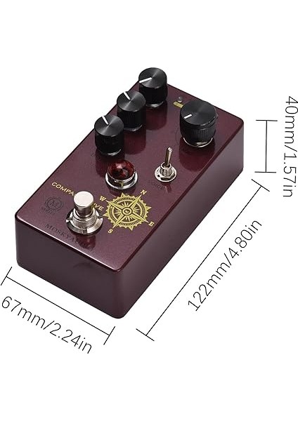 Overdrive Gitar Efekt Pedalı 4 Mod Anahtarı Ve/ton/sürücü Kontrolleri Kompakt Taşınabilir Dijital Overdrive Gitar Efekti Efekt Işlemcisi Elektrik Gitar Için - Compass Drıve fırsatları