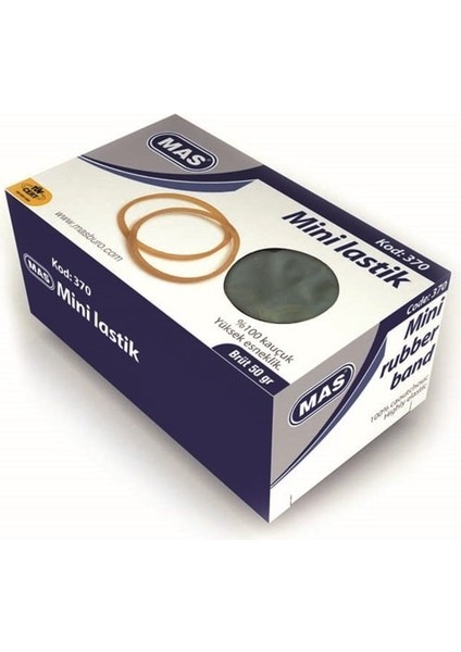 Mas 370 Kauçuk Mini Lastik 50 Gr.kutu
