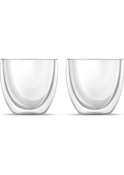 Home 2 Adet Çift Cidarlı Iki Katmanlı Borosilikat Cam Bardak, Yalıtımlı Cappuccino Latte Kahve Kupası, Şık ve Dayanıklı Tasarım, Isıya Dayanıklı,termisil Kupa (250 Ml) indirimleri