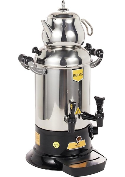 R25 Mini Çift Demlikli Çay Semaveri, 5lt, Paslanmaz Çelik modelleri