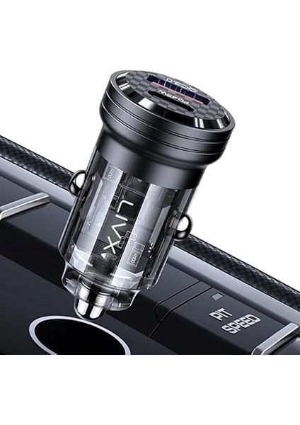 Transparent 45W Pd/qc Mini Araç Şarj Cihazı ve 1 Metre iPhone Hızlı Şarj Kablosu L35 - Blt-00 fiyatları