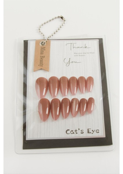 shop Mina Beauty Kedi Gözü Takma Tırnak-Kiremit fiyatları