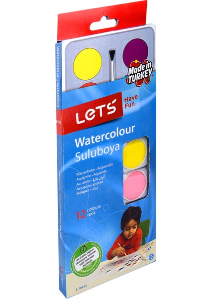 Lets 12 Renk Sulu Boya L-10412