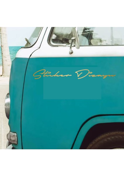 Kişiye Özel 2 Adet Isim Soyisim Yazı Sticker El Yazısı Isim Oto Araba Motosiklet Karavan Sticker 00028 fırsatları