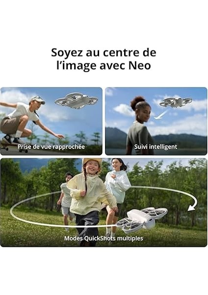 Neo Fly More Combo - 4K 30 Fps 3840X2880 Vidoe Kalites, 12 Mp Fotoğraf Çözünürlük, 18 Dk Uçuş Süresi, Renk Beyaz fırsatları