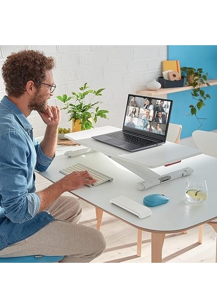 Masa Sehpası, Kompakt, Dizüstü Bilgisayarlar Için Yüksekliği Ayarlanabilir Sehpa, Ince ve Yerden Tasarruflu, 700 x 350 Mm, Ergo Cozy Serisi, Beyaz ve Gri, 350 x 48 x 700 indirimleri