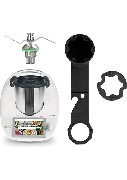 Badil Thermomix Hamur Sökücü, Ağır, Yapışkan Makarnayı Bu Sökme Anahtarı ile Thermomix Karıştırma Kabından Kolayca Çıkarın modelleri