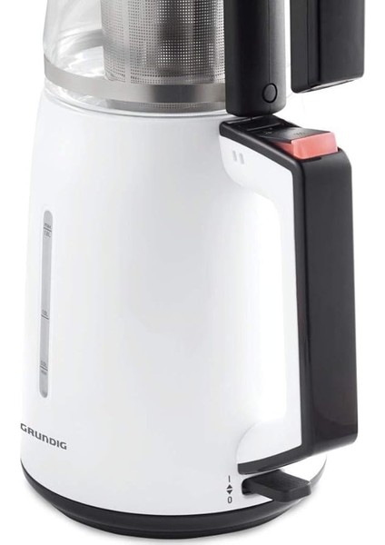 Tm 4961 Elektrikli Çay Makinesi, 1.8 Litre Isıtıcı ve 0.8 Litre Demlik Kapasitesi, Paslanmaz Çelik Çay Filtresi, Kettle Olarak Kullanılabilme Özelliği, 1650 W, Beyaz modelleri