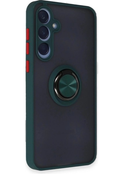 Samsung Galaxy A35 5g Kılıf Montreal Yüzüklü Silikon Kapak - Yeşil fiyatları