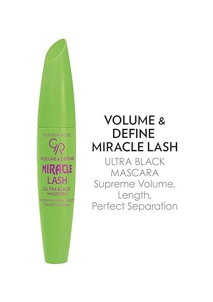 Rose Volume &amp; Define Miracle Lash Ultra Black Mascara Maskara modelleri