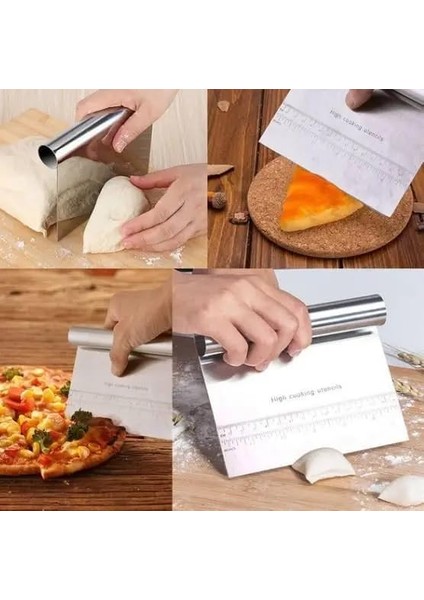 çelik spatula,metal hamur sıyrıcı,pasta sıyırma aparatı,hamur dilimleyici,pasta ve pastacılık ıçin çelik şekillendirici ve hamur porsiyonlayıcı fırsatları