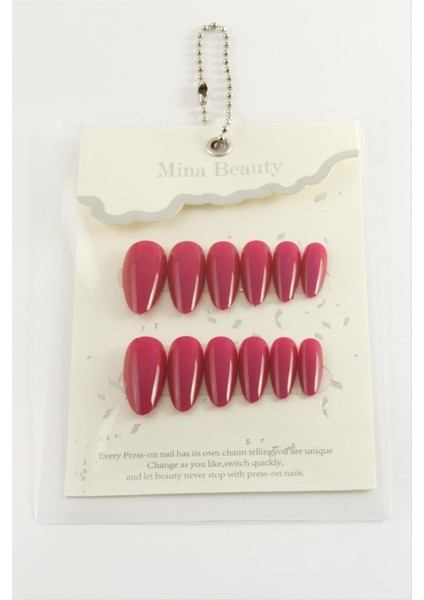 shop Mina Beauty Kedi Gözü Takma Tırnak-Fuşya fiyatları