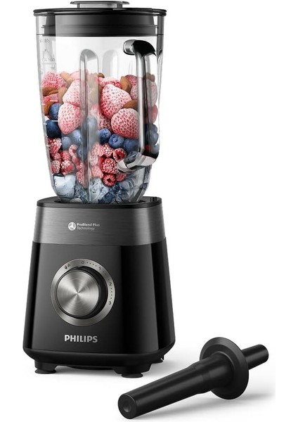 5000 Serisi Blender 1200 Watt, Problend Plus Teknolojisi, 2l Kapasiteli Cam Hazne, 3 Hız ve Darbe Özelliği, Homeıd, HR3030/00