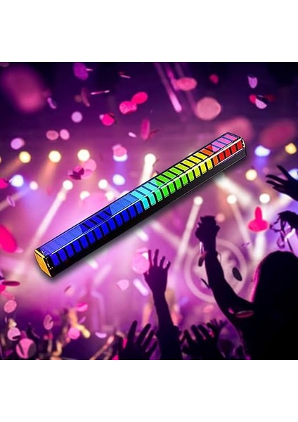 3D LED Bar Işığı: Müzikle Senkronize Edilir, Kademeler Için Birden Fazla Işık Deseni Gösterir, Parti ve Oyun Için Uygundur, USB ile Şarj Edilebilir Pil, Çok Hafif ve Taşınabilir, Rgb Renkler fiyatları