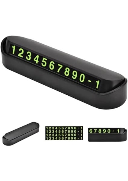 Fosforlu Acılır Kapanabilir Numaratör Ön Torpido Üstü Telefon Numarası Göstergesi Araba Numaratör Aç Kapa fiyatları