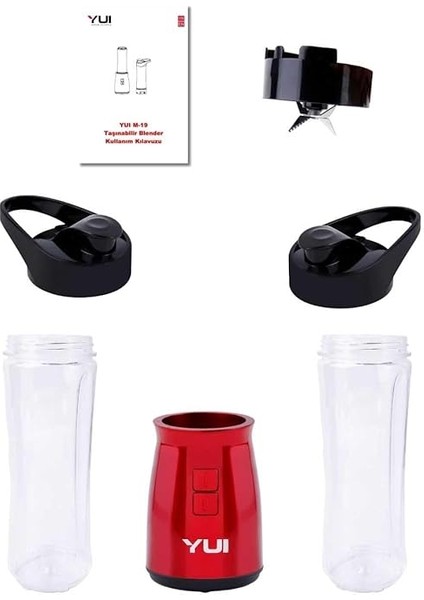 M19 Smoothi Blender 2 Şişeli Kirmizi modelleri