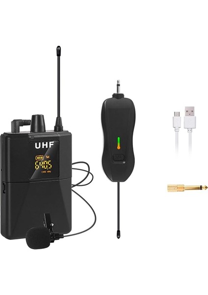 Kablosuz Yaka Mikrofonu Temi Yaka Mikrofonu Gürültü Azaltma Verici ve Alıcı ile Dslr Kamera Alı Telefon Pa Hoparlörü ile Röportaj Video Kaydı Için Uyumlu