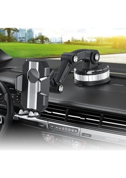 Modellere Uyumlu - 360 Derece Dönen Vakumlu Araç Içi Telefon Tutacağı - Vantuzlu Telefon Tutacağı - Yüksek Kalite Tutucak