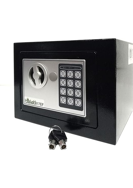 Elektronik Şifreli ve Anahtarlı Otel Ev Tipi Orta Boy Para Kasası 17EF modelleri