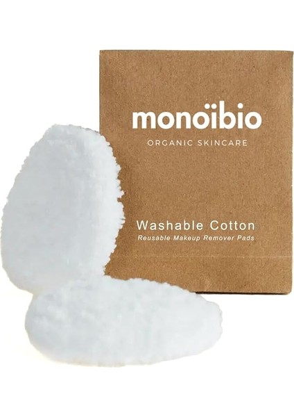 Kullanılabilir Organik Makyaj Temizleyici Pedler - El Yapımı Yıkanabilir Pamuklu Yuvarlak Toner Pedleri Yüz Temizleme Pedleri 2'li Paket Için Hediye 7 cm (S)