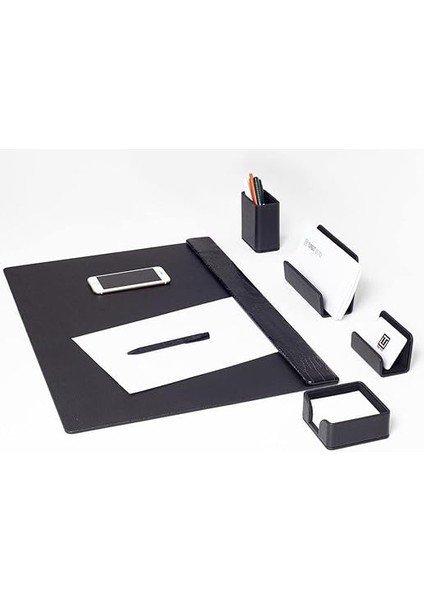 Office Loft Deri Sümen Takımı Siyah 5 Parça Yatay Coroco Detaylı fiyatları