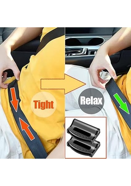 Araba Emniyet Kemeri Ayarlayıcı Oto Emniyet Kemeri Klipsi Omuz Boyun Askısı Pozisyoneri Yetişkinler, Çocuklar Için (4 Paket) modelleri