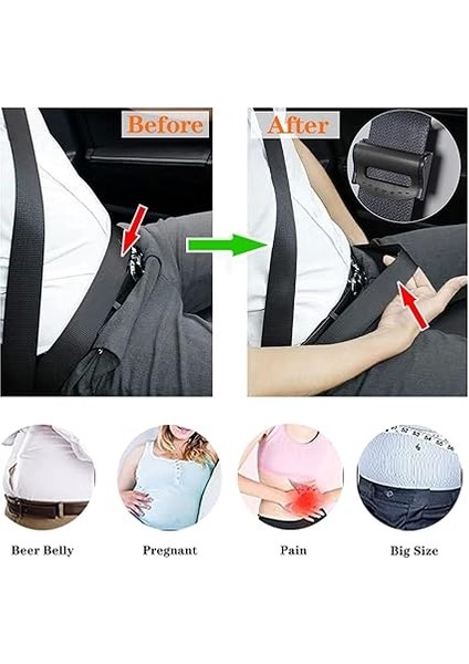 Araba Emniyet Kemeri Ayarlayıcı Oto Emniyet Kemeri Klipsi Omuz Boyun Askısı Pozisyoneri Yetişkinler, Çocuklar Için (4 Paket) fırsatları