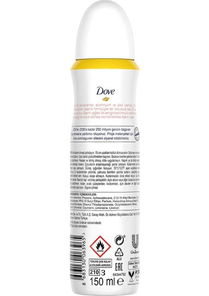 Kadın Deodorant%0 Alüminyum Limon Çiçeği &amp; Vanilya 150ML modelleri