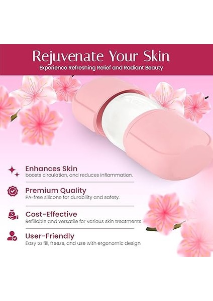 Home Buz Yüz Rulo Silindiri - Yüz Masaj Buzu - Soğuk Terapi - Şişlik Giderici ve Cilt Sıkılaştırıcı - Tekrar Kullanılabilir Cilt Bakımı fırsatları