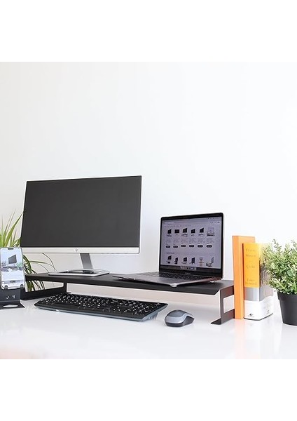 Dual Monitör Standı – Ikili Monitör Standı – Monitör Yükseltici – Metal – Siyah – SMS4BL indirimleri
