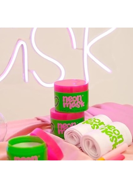 Neon Mask Işıltı Veren Korean Style Yaşlanma Karşıtı, Gözenek Sıkılaştırıcı Soyulabilir Yüz Maskesi indirimleri