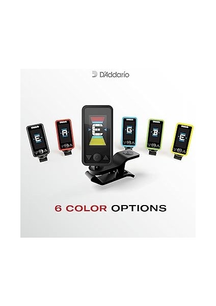 Waves D'addario"eclipse" Gitarlar Için Akort Cihazı | Dünya Çapında En Çok Sevilen Aksesuar Markası | PW-CT-17BK | Eclipse Headstock Tuner | Mavi modelleri