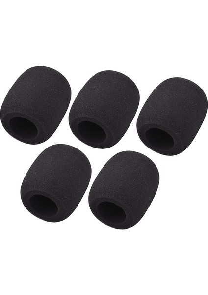 5 Adet Mikrofon Köpük Ön Cam Ön Cam Gürültü Azaltma Sünger Mikrofon El Kondenser Mikrofon Için Kapak