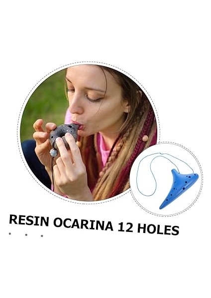 Ocarina Müzik Aletleri Enstrümanlar Mavi Reçine modelleri