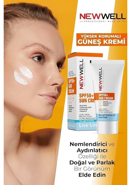 Well Güneş Kremi Yüksek Koruma Spf 50+ Aloe Vera modelleri