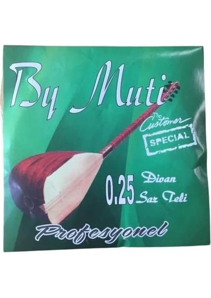 By Muti 0.25 Divan Bağlama Teli Bam Bamlı