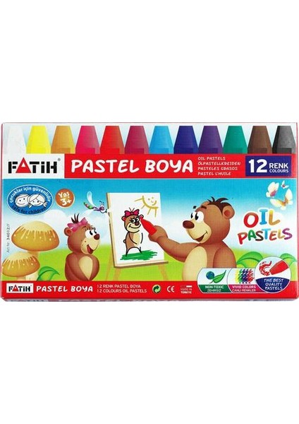 Fatih 12 Renk Pastel Boya 34012