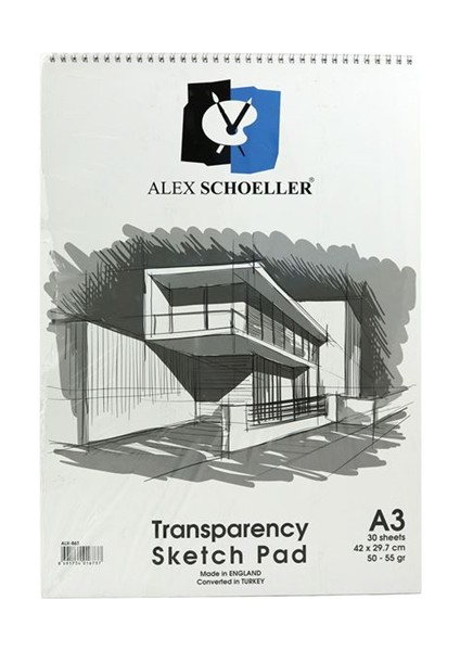 Alex Eskiz Blok A3 30 Yp Spiralli ALX-863
