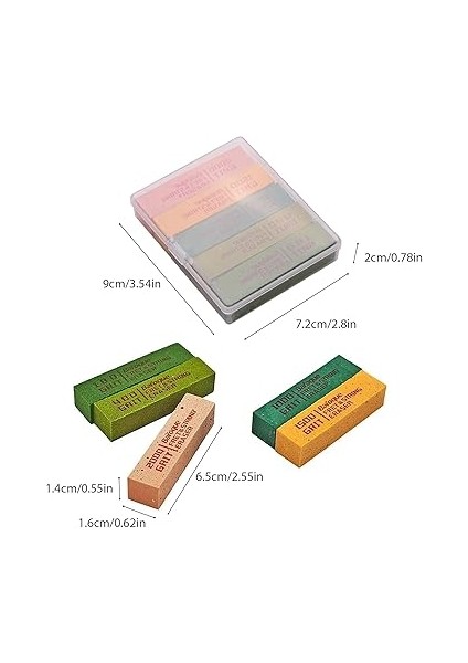 Gitar Fret Parlatma Silgiler Aşındırıcı Kauçuk Blokları ile 180 Grit &amp; 400 Grit &amp; 1000 Grit &amp; 1500 Grit &amp; 2000 Grit Için Gitar Fret Strings Parlatma Bakımı fiyatları