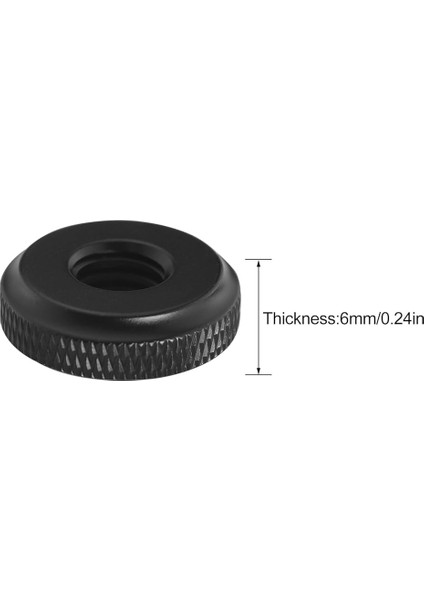 4 Adet Mikrofon Kamera Tripod Vidaları Sıcak Ayakkabı Kilitleme Topuzu Somun Deliği 3/8 Inç Alüminyum Alaşım Başparmak Tekerlek Kilidi Somun Adaptörü Selfie Çubukları Tripod Vidaları Için Uygun modelleri