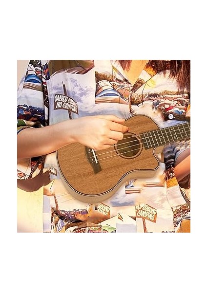 Tenor Akustik 26 Inç Ukulele 4 Strings Gitar Seyahat Ahşap Müzik Enstrüman fırsatları