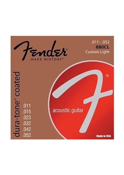 880CL Coated 80/20 Bronze Takım Tel Akustik Gitar Teli 011-052 modelleri
