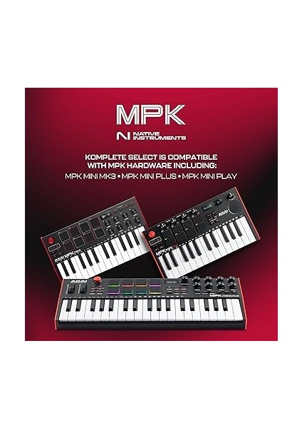 Professional Mpk Mini Plus USB Mıdı Klavye Controller, 37 Mini Tuş, 8 Mpc Pedi, Sıralayıcı, Mıdı/cv/gate G/ç, Müzik Prodüksiyon Yazılımı Dahil indirimleri