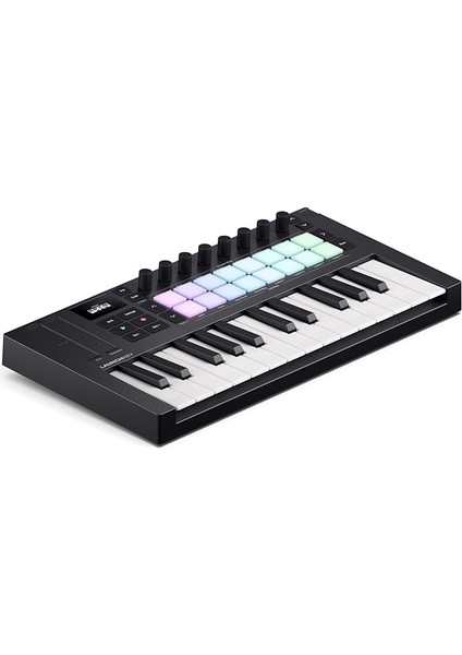 Launchkey Mini 25 [mk4] — Taşınabilir 25 Mini Tuşlu, Usb, Mıdı Klavye Kontrolörü, Daw Entegrasyonu Ile. Akor Modu, Ölçek Modu, Davul Pedleri ve Arpejjatör. Müzik Yaratma Yazılımı Paketi Dahil