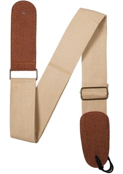 HG22 Gitar Omuz Askısı Krem Renk 5 mm Genişlik 87-146 cm