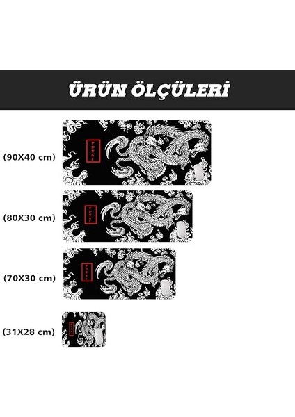 Gamer Mouse Pad 90X40 Mouse Pad Xxl Büyük Oyuncu Mousepad (Dragon, 90X40 cm 3mm Kalınlık) indirimleri