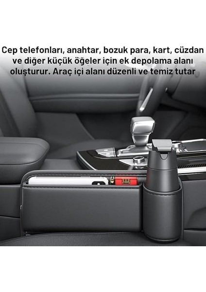 Suni Deri Araç Koltuk Yanı Organizatör Araç Bardak Tutucu Araç Telefon Cüzdan Kutusu Bardaklık modelleri