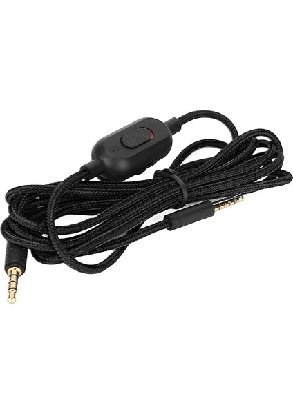 G Pro, G Pro X, G433, G233 Oyun Kulaklığı Için Yedek Audio Aux Kablosu, Inline Sessize Özellikli Kablo Aux Kablosu, Ses Ayarı, 6,6 (Siyah)