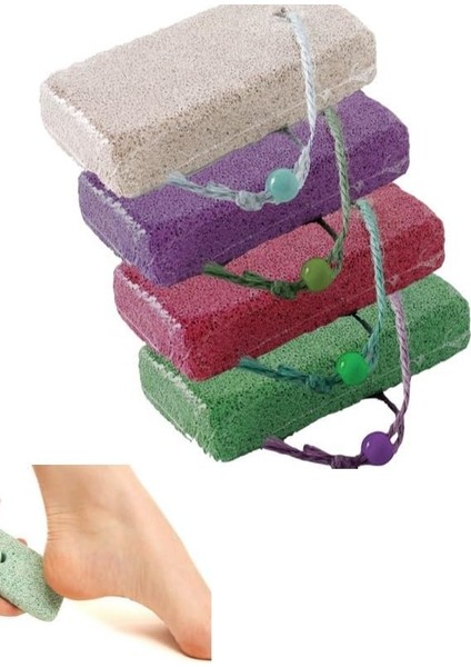 4 Adet Topuk Taşı Ayak Bakımı Ponza Taşı Topuk Törpüsü