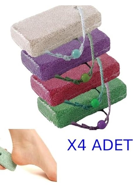 4 Adet Topuk Taşı Ayak Bakımı Ponza Taşı Topuk Törpüsü modelleri